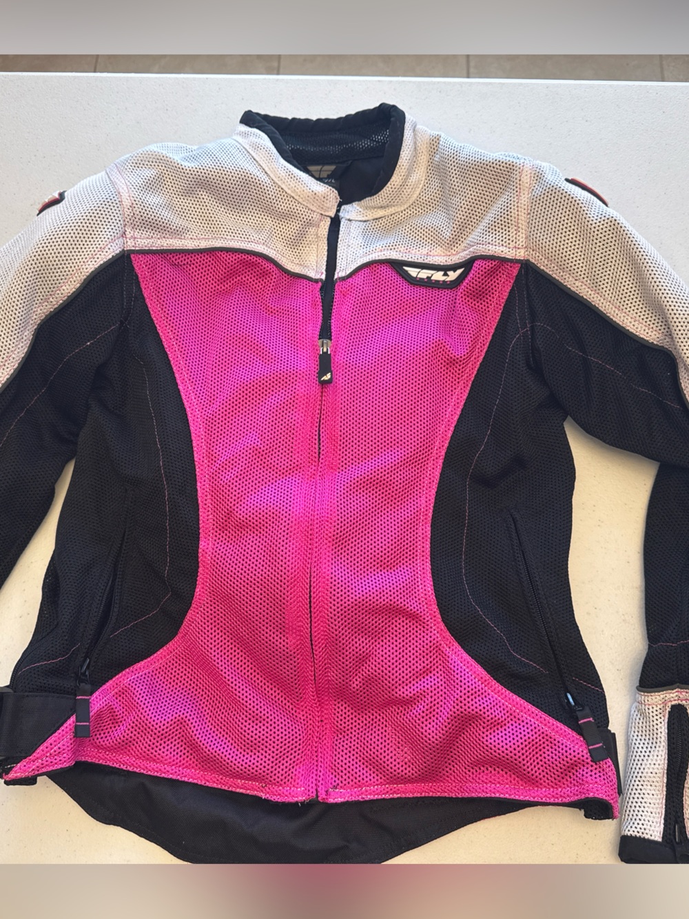 Fly Women's Medium Black Jacket with Pink Trim